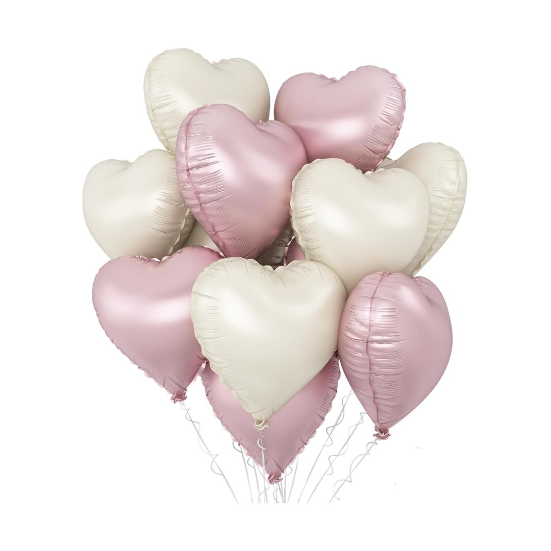 18" Foil Heart Balloons - The Pop Shop Dubai / Luxury Balloon Decor