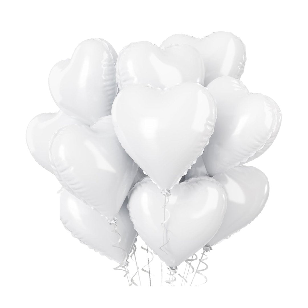 18" Foil Heart Balloons - The Pop Shop Dubai / Luxury Balloon Decor