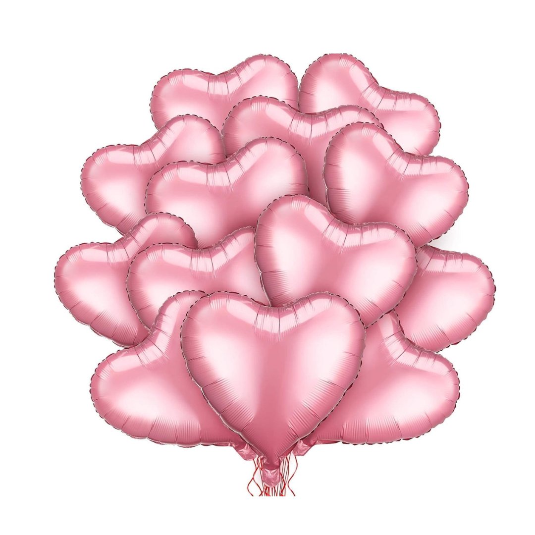 18" Foil Heart Balloons - The Pop Shop Dubai / Luxury Balloon Decor