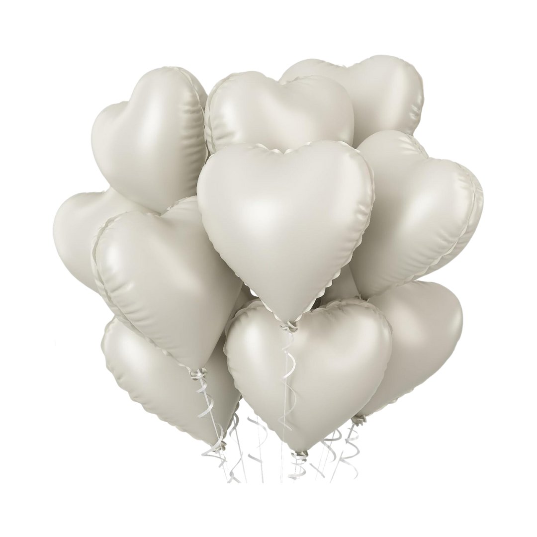 18" Foil Heart Balloons - The Pop Shop Dubai / Luxury Balloon Decor
