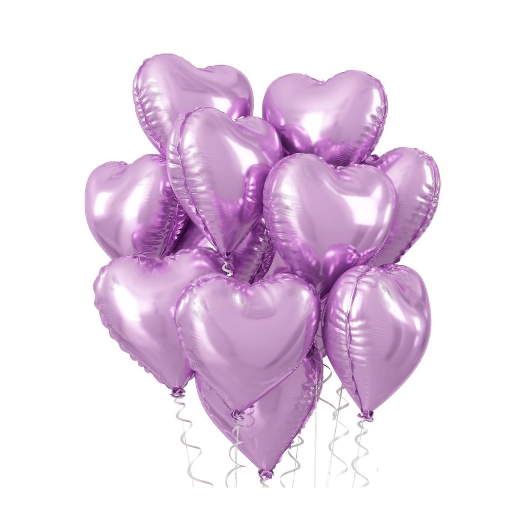 18" Foil Heart Balloons - The Pop Shop Dubai / Luxury Balloon Decor