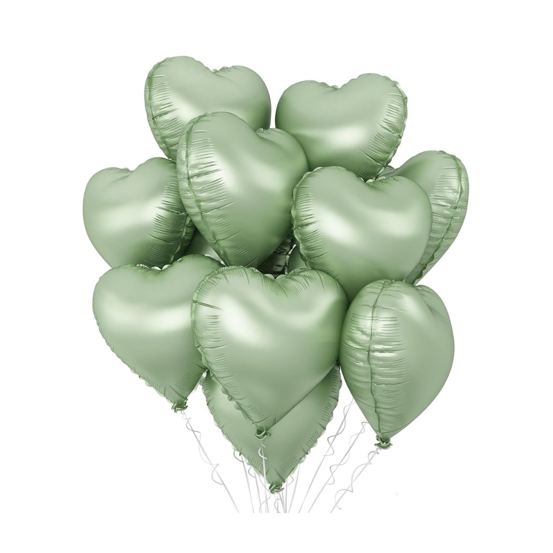 18" Foil Heart Balloons - The Pop Shop Dubai / Luxury Balloon Decor