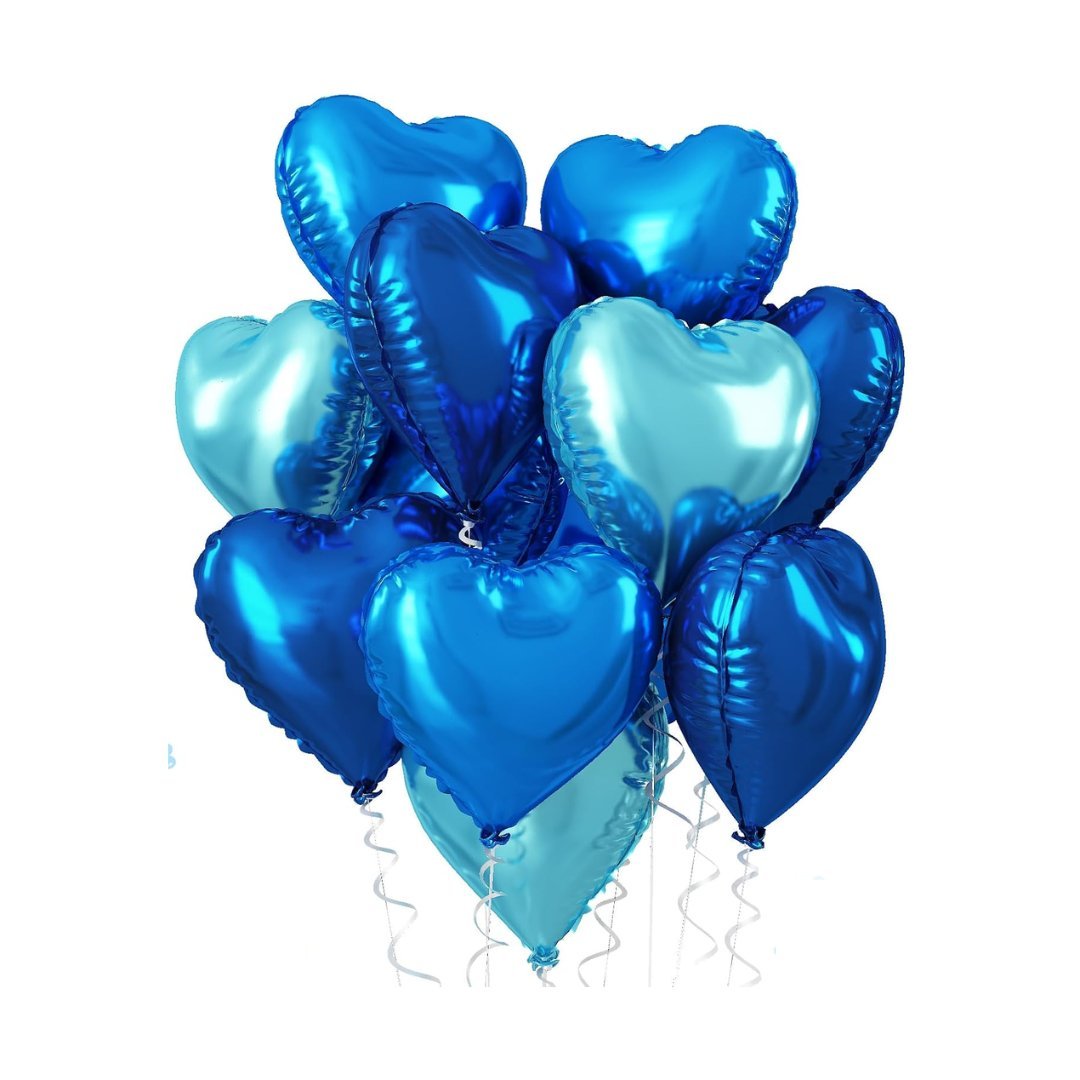18" Foil Heart Balloons - The Pop Shop Dubai / Luxury Balloon Decor