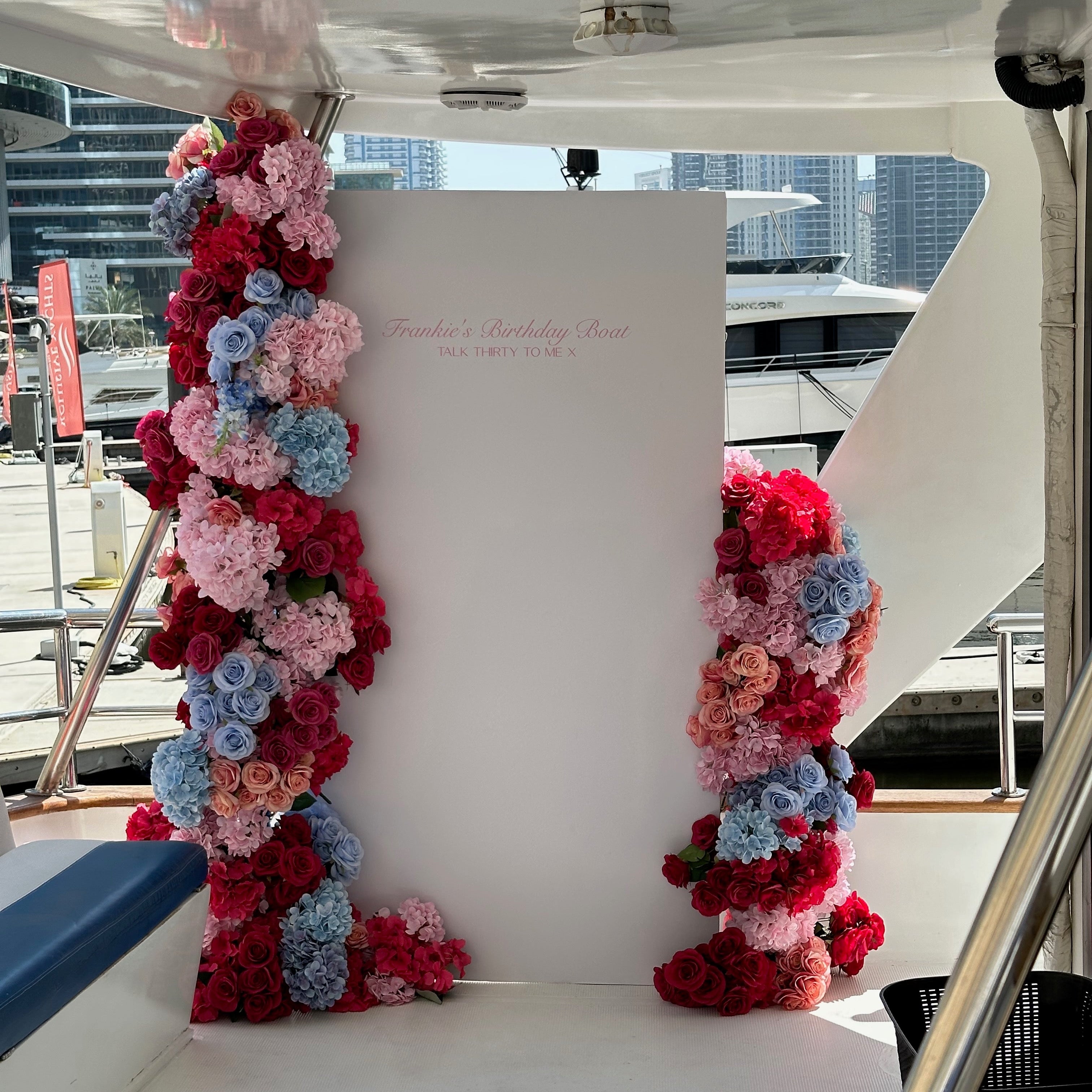 Faux Floral Wall Display