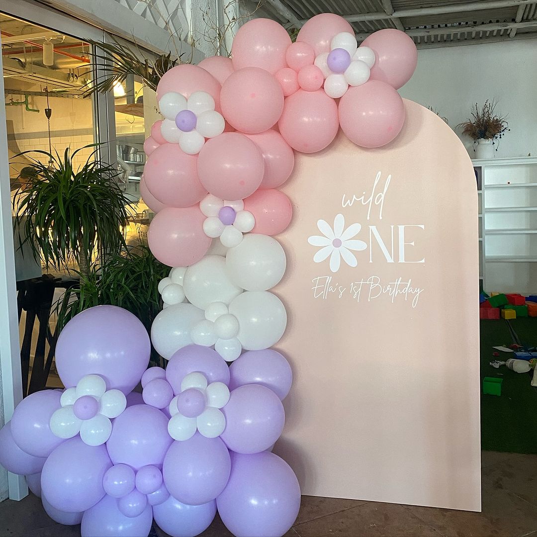 Baby Shower or Birthday Arch Wall - The Pop Shop Dubai / Luxury Balloon Decor