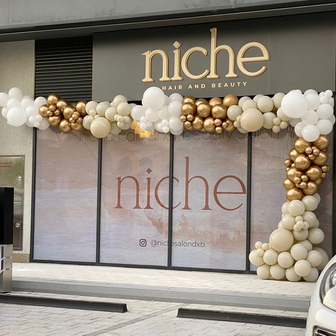 Exterior Garland - The Pop Shop Dubai / Luxury Balloon Decor
