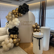 Graduation Balloon Arch Wall - The Pop Shop Dubai / Luxury Balloon Decor