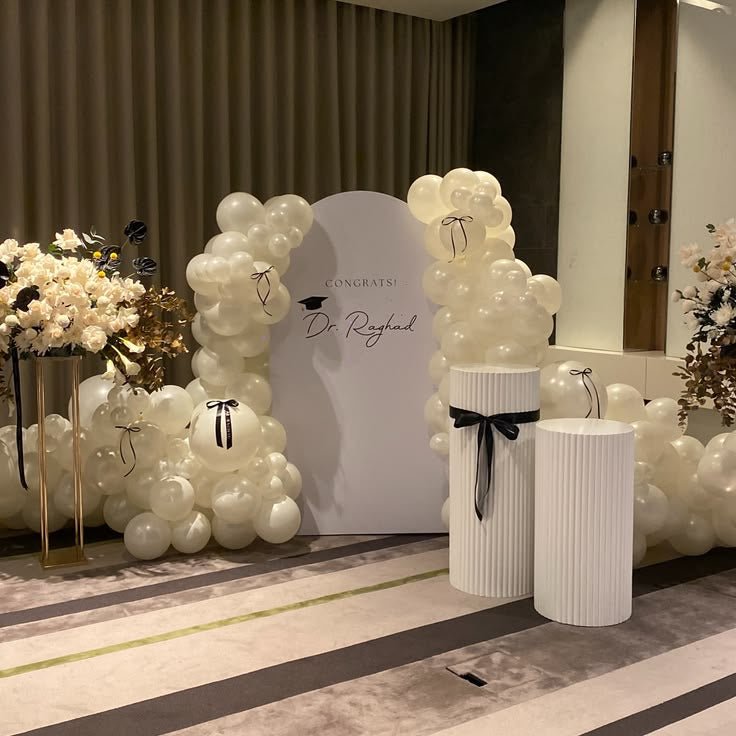 Grand Graduation Balloon Display - The Pop Shop Dubai / Luxury Balloon Decor
