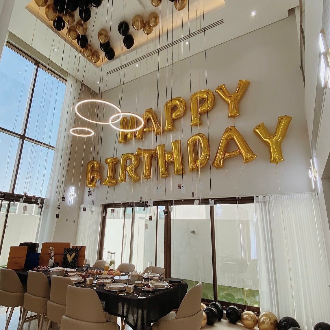 Letter Helium Foils - The Pop Shop Dubai / Luxury Balloon Decor