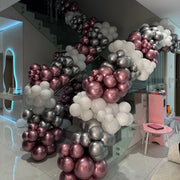 Luxe Staircase Balloon Garland - The Pop Shop Dubai / Luxury Balloon Decor