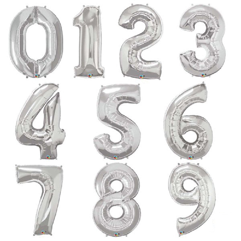 Number Helium Foils - The Pop Shop Dubai / Luxury Balloon Decor