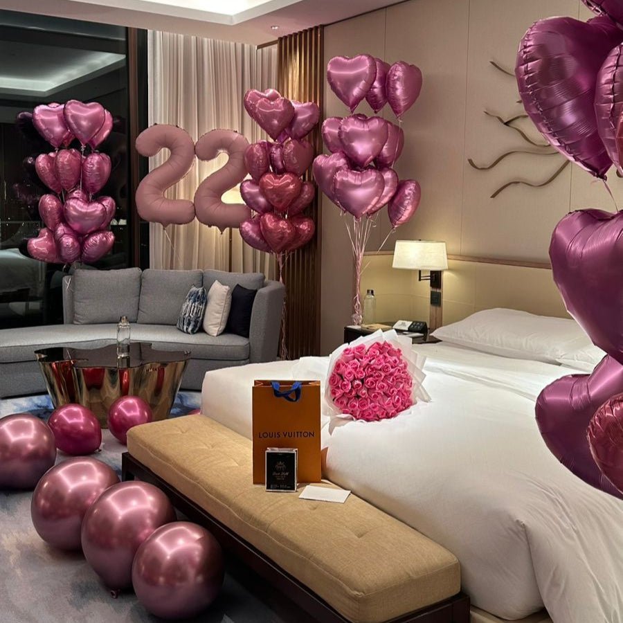 The 100 Reasons Package - The Pop Shop Dubai / Luxury Balloon Decor