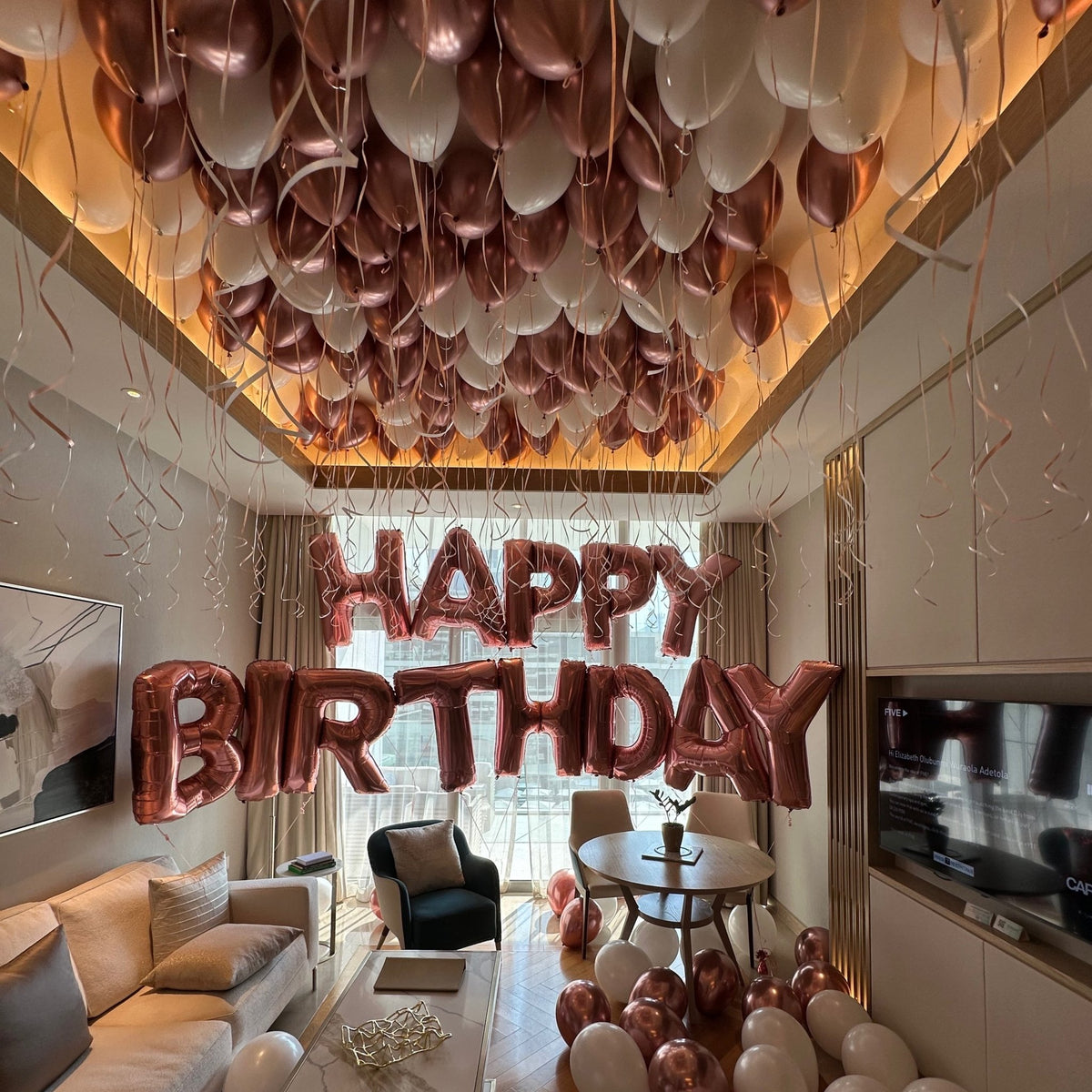 The Deluxe Birthday Package - The Pop Shop Dubai / Luxury Balloon Decor