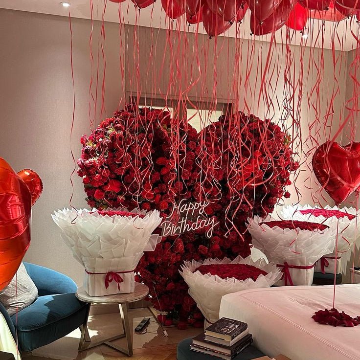 The Diamond Romantic Package - The Pop Shop Dubai / Luxury Balloon Decor
