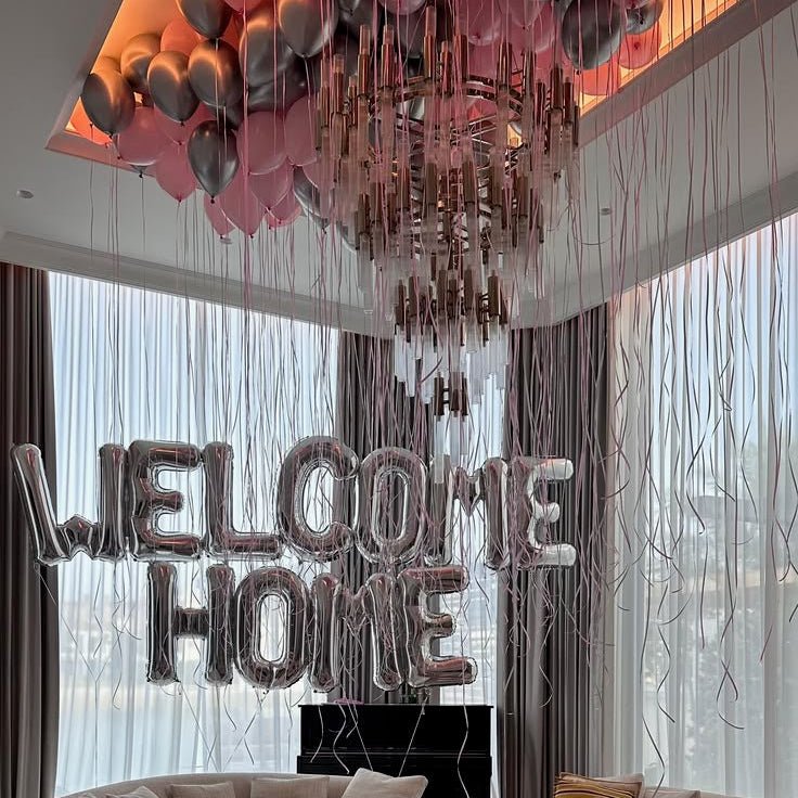 Welcome Home Balloon Package - The Pop Shop Dubai / Luxury Balloon Decor