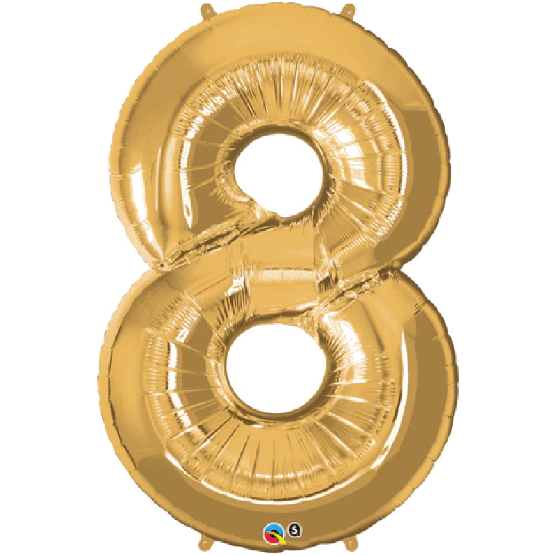 Number Helium Foils - The Pop Shop Dubai / Luxury Balloon Decor