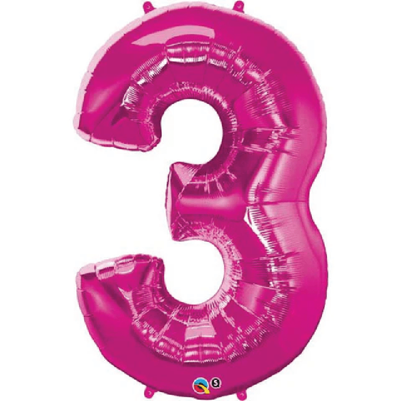 Number Helium Foils - The Pop Shop Dubai / Luxury Balloon Decor